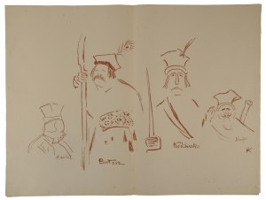 Frycz Karol (1877-1963), Zelwerowicz, Kotarbiński i Jednowski jako Lichocki, Bartosz i Nicefor oraz Kościuszko w sztuce Anczyca 
