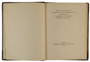 Zegadłowicz Emil (1888-1941), Dziesięć ballad o powsinogach beskidzkich. Z drzeworytami barwnemi Zbigniewa Pronaszki, 1929