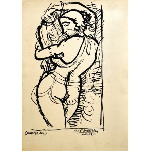 Kazimierz PODSADECKI (1904-1970), Akt kobiety wg rzeźby indyjskiej, 1969