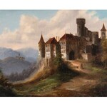 Friedrich Wilhelm JANKOWSKI (ok. 1800-1870), Pejzaż z zamkiem