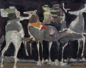 Alfred ABERDAM (1894-1963), Jeźdźcy, 1955