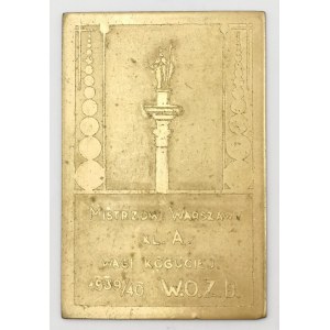 Plakieta - nagroda: „Mistrzostwa Warszawy kl. A wagi koguciej | 1939 / 1940 W.O.Z.B.”
