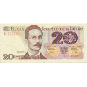 20 gold 1982 - D -.