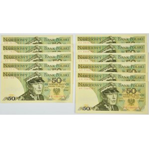 Set, 50 gold 1975 (11 pcs.)