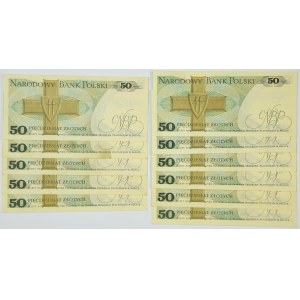 Set, 50 gold 1975 (11 pcs.)