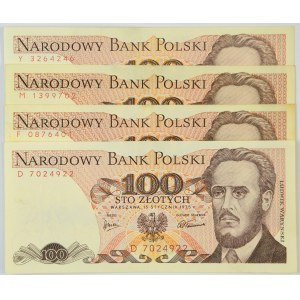 Set, 100 or 1975 (4 pièces)