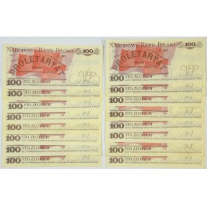 Satz, 100 Gold 1976 (16 Stück)