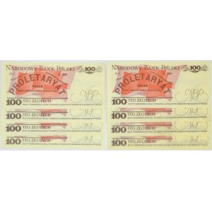 Set, 100 gold 1976-1988 (8 pcs.)