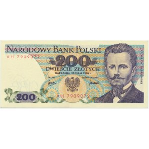 200 zlatých 1976 - AH - Velmi vzácné