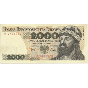 2,000 zloty 1979 - U -
