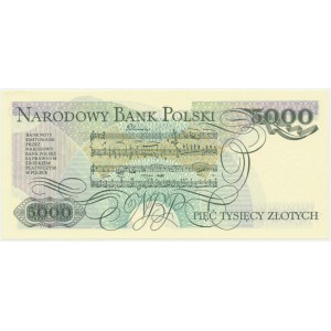 5,000 zloty 1986 - BS -.