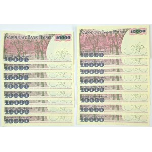 Zestaw, 10.000 złotych 1988 (16 szt.)