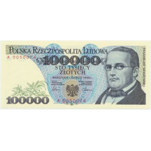 100,000 PLN 1990 - A -.