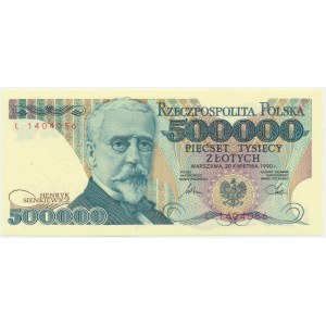 500.000 złotych 1990 - L -