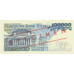100,000 PLN 1990 - MODEL - A 0000000 - No. 0613 -.