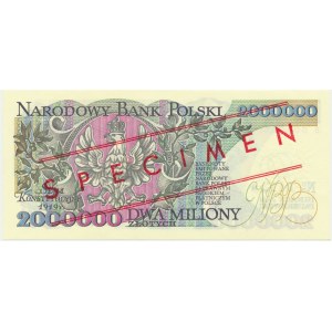 2 million zloty 1992 - MODEL - B 0000000 - No.0412 -.