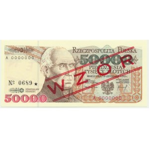 50,000 zloty 1993 - MODEL - A 0000000 - No.0689 -.