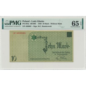 10 Mark 1940 - no. 1 without watermark - PMG 65 EPQ