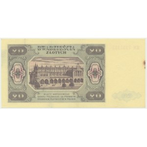 20 złotych 1948 - HM - papier plastyfikowany