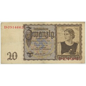 Germany, 20 Reichsmark 1939