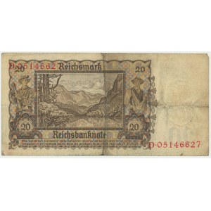 Germany, 20 Reichsmark 1939