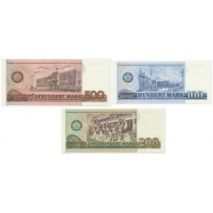 Germany (DDR), lot 100-500 Mark 1975-85