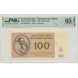 Czechosłowacja (Getto Terezin), 100 koron 1943 - PMG 65 EPQ