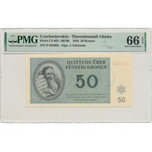 Czechosłowacja (Getto Terezin), 50 koron 1943 - PMG 66 EPQ