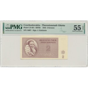 Czechosłowacja (Getto Terezin), 2 korony 1943 - PMG 55 EPQ