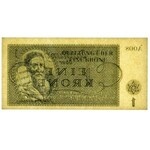 Czechosłowacja (Getto Terezin), 1 korona 1943 - PMG 64 EPQ