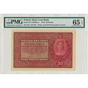 20 marek 1919 - II Serja FL - PMG 65 EPQ