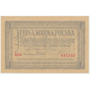 1 marka 1919 - IAA - pierwsza seria