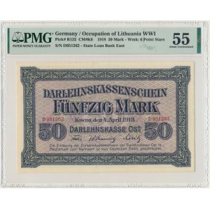 Kowno, 50 Mark 1918 - D - PMG 55
