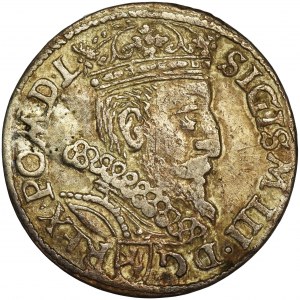 Zygmunt III Waza, Trojak Kraków 1601 - głowa w prawo