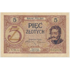 5 złotych 1919 - S.98.A. -