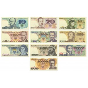 Album NBP, Polskie banknoty obiegowe z lat 1975-1996 (10szt.)