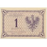 1 złoty 1919 - S.62 C - siatka giloszowa TYP 2 - PIĘKNE