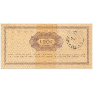Pewex, 20 dolarów 1969 - Ot - NIEZNANY