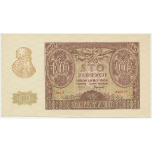 100 złotych 1940 - D -