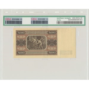 500 złotych 1948 - AU - GDA 25