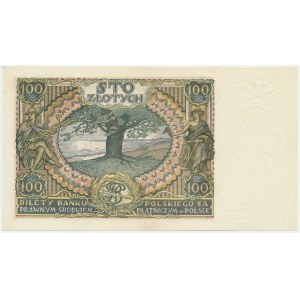 100 złotych 1932 - Ser. AY. - znw. kreski na dole -
