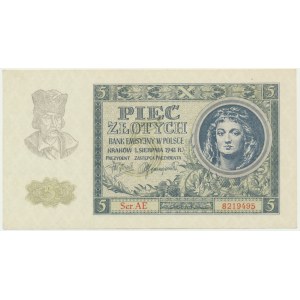 5 złotych 1941 - AE -
