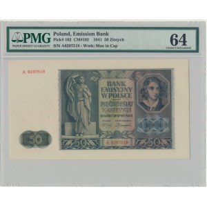 50 złotych 1941 - A - PMG 64