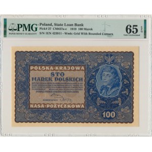 100 marek 1919 - IE Serja N - PMG 65 EPQ