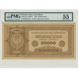 50.000 marek 1922 - H - PMG 55