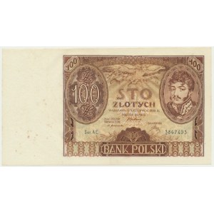 100 złotych 1932 - Ser. AE. - bez dodatkowych znw. -