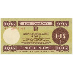 Pewex, 5 centów 1979 - HA - mały -