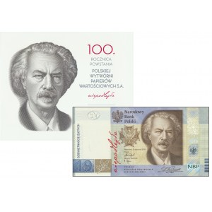 19 złotych 2019 - 100-lecie powstania PWPW - w dedykowanym folderze -