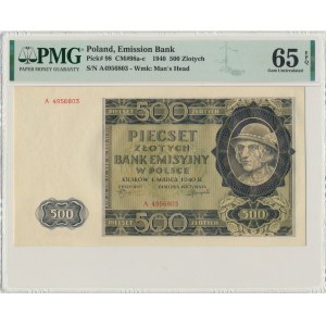 500 złotych 1940 - A - PMG 65 EPQ