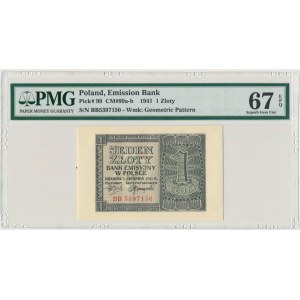 1 złoty 1941 - BB - PMG 67 EPQ